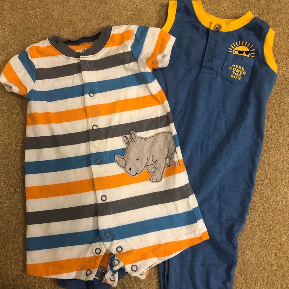 Summer Rompers, size 3-6 months